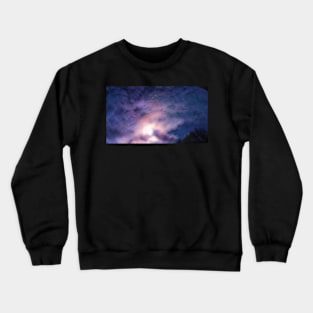 Purple swirled sky Crewneck Sweatshirt